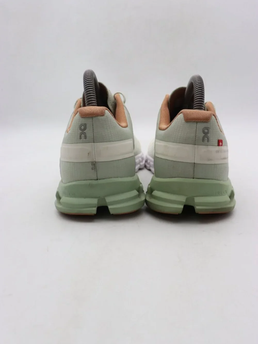On Running Cloudflow Shoes Women's Size 8.5 Aloe White Mesh Athletic Sneakers